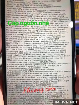 Log panic: cáp nguồn,audio