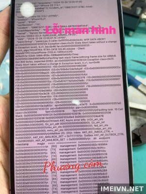 Log panic: lỗi màn,cảm biến