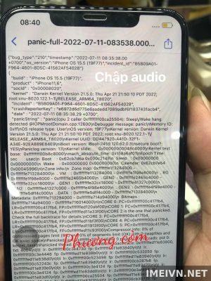 Log panic: audio,wifi