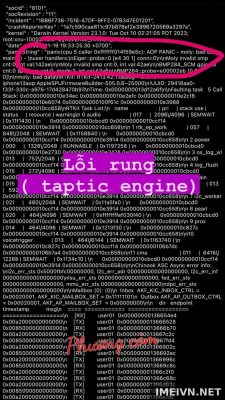 Log panic: cáp loa trong, rung