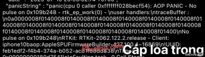 Log panic: cáp loa trong,rung