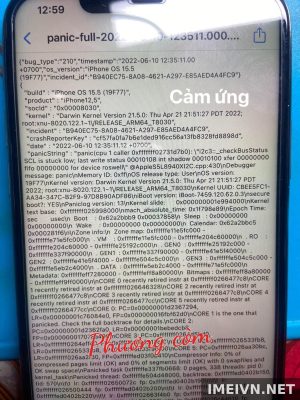 Log panic: cảm ứng 