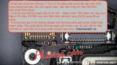 Log panic: iPhone 17 Pro/17 Pro Max liệt cảm ứng