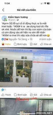 Log panic: 14prm mất ime ngoài 