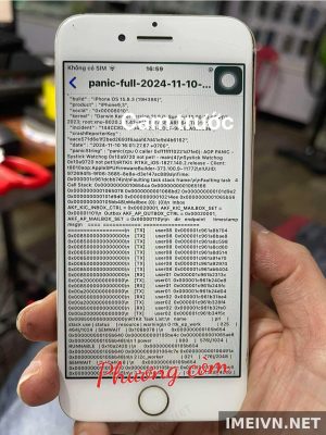 Log panic: cam trước