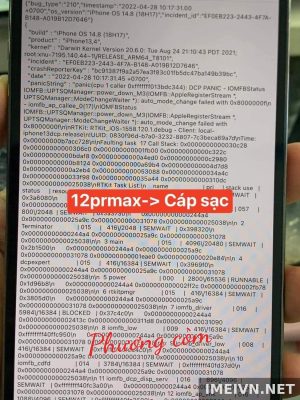 Log panic: cáp sạc,màn