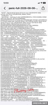 Log panic: hở cpu(11 hay bị)